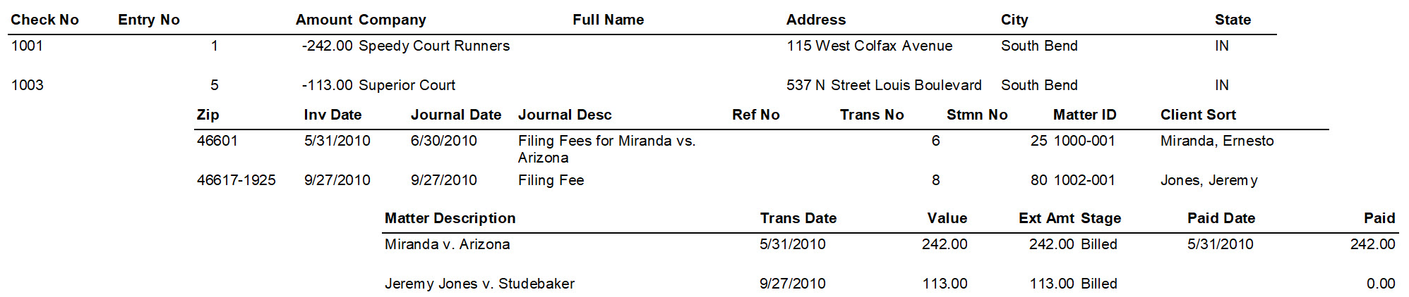 Journals Export – image 1